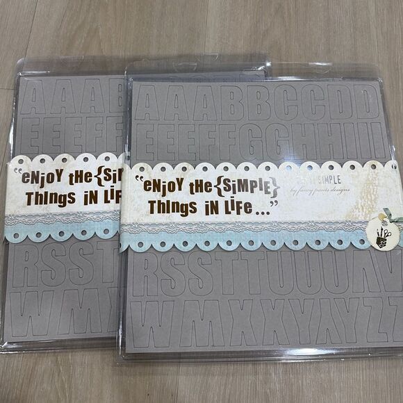 Fancy Pants Designs Chipboard, Set of 4, Includes Letters and Numbers - Picture 8 of 8